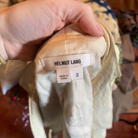 Helmut Lang Fall 2012 White Ivory Leather Blazer SZ 2 - Picture 11 of 11